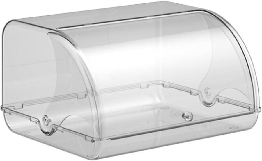 Broodtrommel Met Roldeksel Broodbak Broodorganizer Brood Vers Houden Boerderij Ontwerp 30.5x27cm Transparant