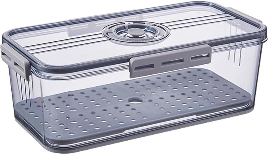 Broodtrommel Broodbox Brood Vers Houden Tijdregistratie Wiel 335 cm Lengte Grijs