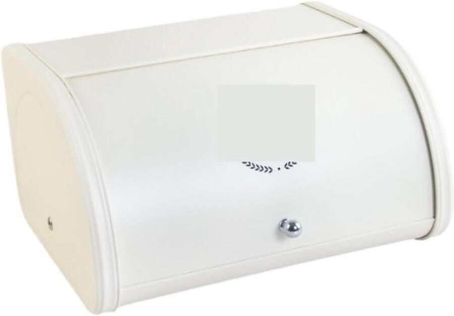Broodtrommel Metaal Brooddoos Opslag Brood Vers Houden Ventilatie Gaatjes 315*255cm Wit
