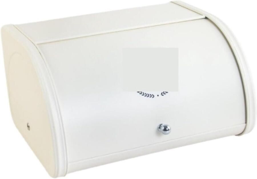 Broodtrommel Metaal Broodbak Opslag Brood Vers Houden Luchtcirculatie Gaatjes 315 x 255 cm Wit