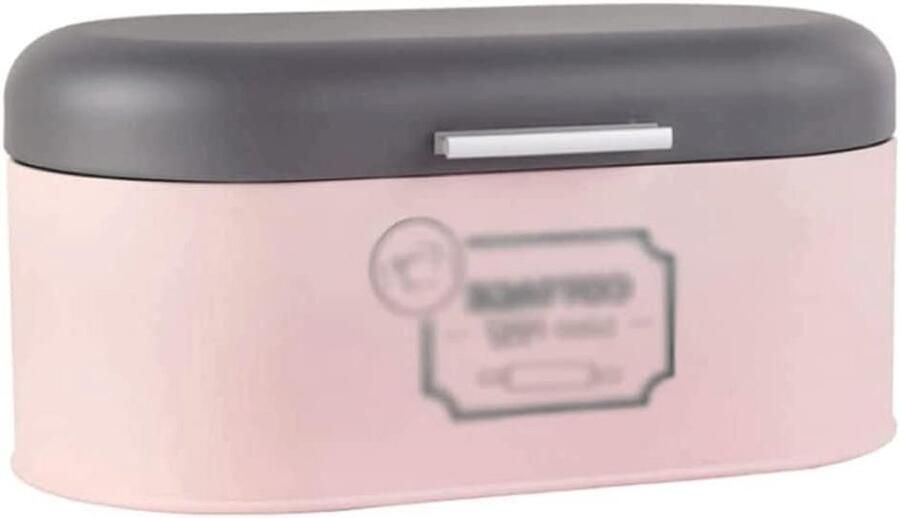 Broodtrommel Metaal Broodbox Keuken Brood Vers Houden Extra Hoge Opslag 345x19x16CM Roze