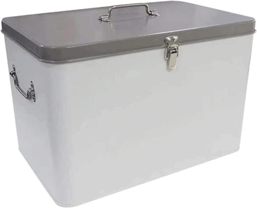 Broodtrommel Metaal Broodbox Keuken Brood Vers Houden Grote Capaciteit 128 Liter Wit