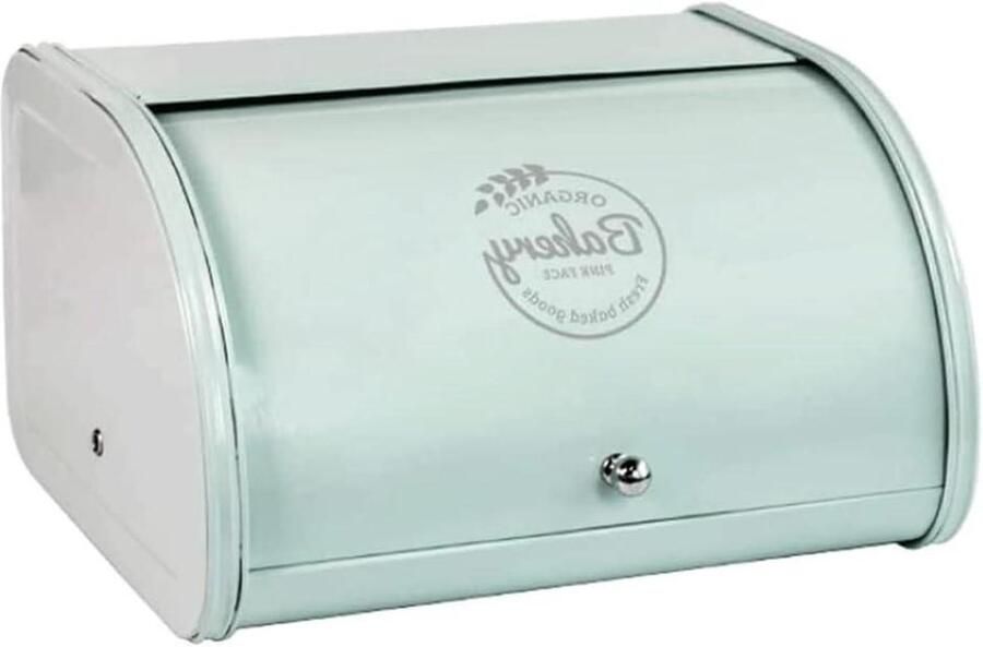 Broodtrommel Metaal Brooddoos Keuken Brood Vers Houden Gegalvaniseerd Stevig Metaal 30x26x17CM Roze