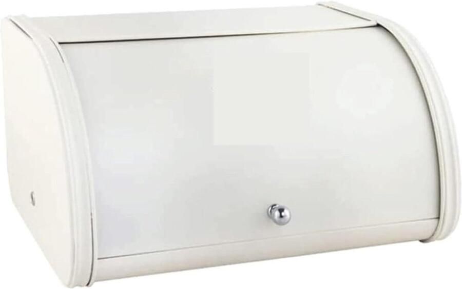 Broodtrommel Metaal Brooddoos Opslag Brood Vers Houden Minimalistisch Design 31.5*25.5*17cm Wit