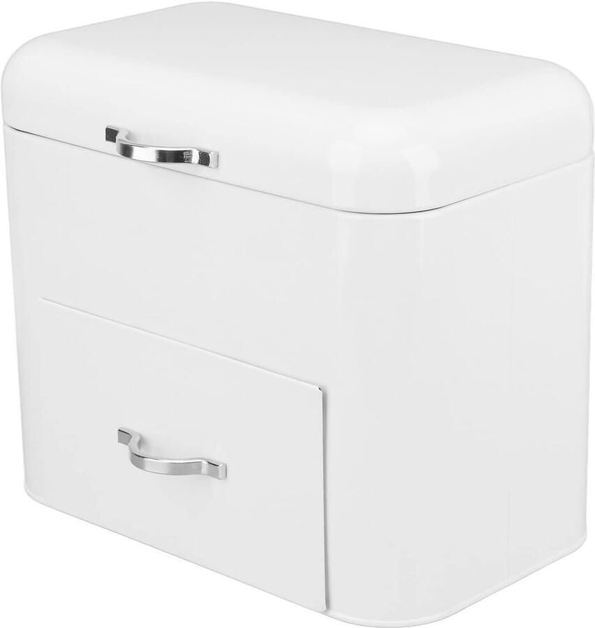 Broodtrommel Metaal Keuken Opberger Brood Vers Houden Extra Grote Capaciteit 30 x 18 x 26 cm