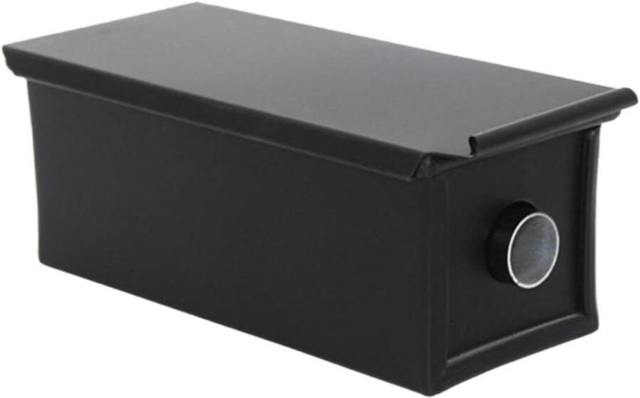 Broodtrommel Rechthoekig Broodbak Pan Brood Bakken Met Middenbuis 20x8x8cm Zwart