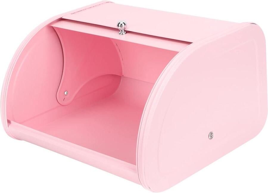 Broodtrommel Roestvrij Staal Brood Opbergen Brood Vers Houden Stijlvol Keuken Decor 30.5x26cm Roze