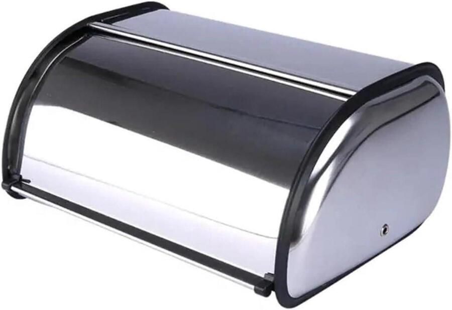 Broodtrommel Roestvrij Staal Broodbak Opslag Brood Vers Houden Goede Luchtcirculatie 30 x 16 x 18 cm