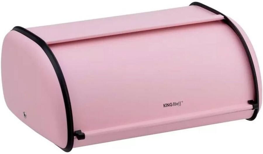 Broodtrommel Roze Voedselbewaring Doos Brood Vers Houden Botsvrij Deksel 36x24x15 cm Mat Roze