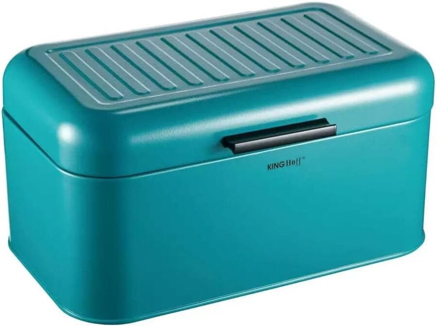 Broodtrommel Staal Lunchbox Keuken Brood Bewaren Milieuvriendelijk Materiaal 30.5 cm Turquoise