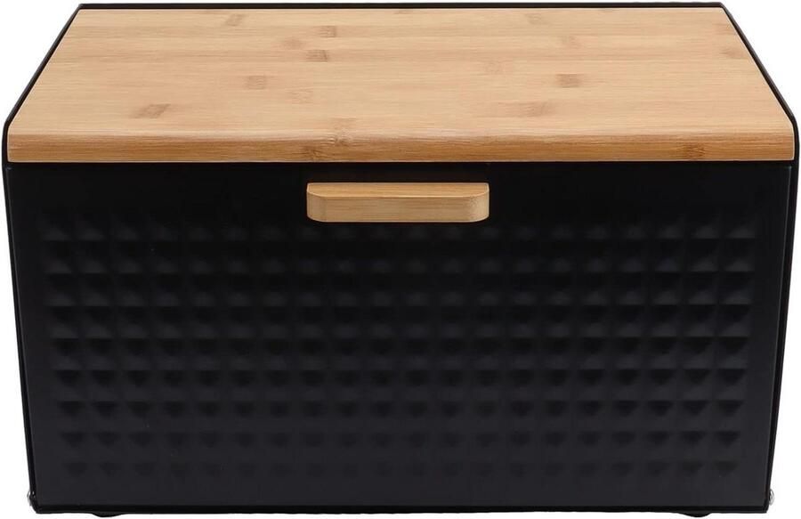 Broodtrommel van hout Brooddoos Keuken Brood Vers Houden Grote Capaciteit 37 x 26 x 23 cm