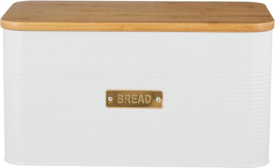 Broodtrommel Vierkant Wit voor Vers Brood