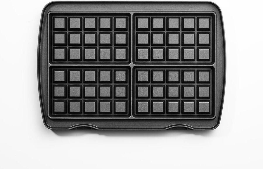 Brusselse Wafels Wafelijzer Lekkere Wafels Bakken Antiaanbaklaag 4 Stuks Zwart