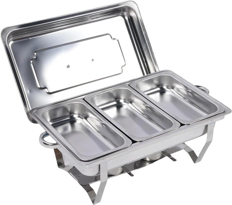 Buffet Chafer Server Warmer RVS Buffet Chafing Dish Set Heat (Kleur 02)