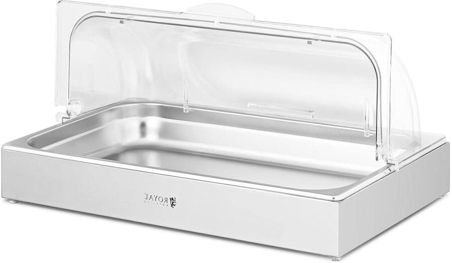 Buffet Vitrine Koude Display Voedsel Presenteren Praktische Rolkap 85 L 535 x 335 x 250 mm