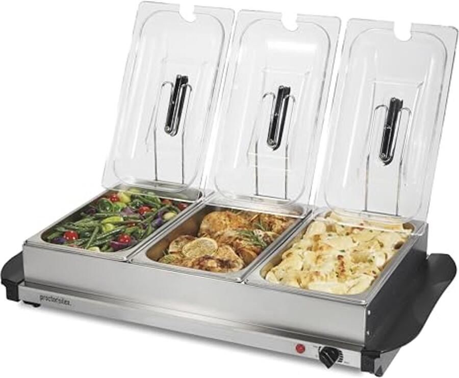 Buffetserver & Voedselverwarmer instelbare warmte voor feesten en evenementen