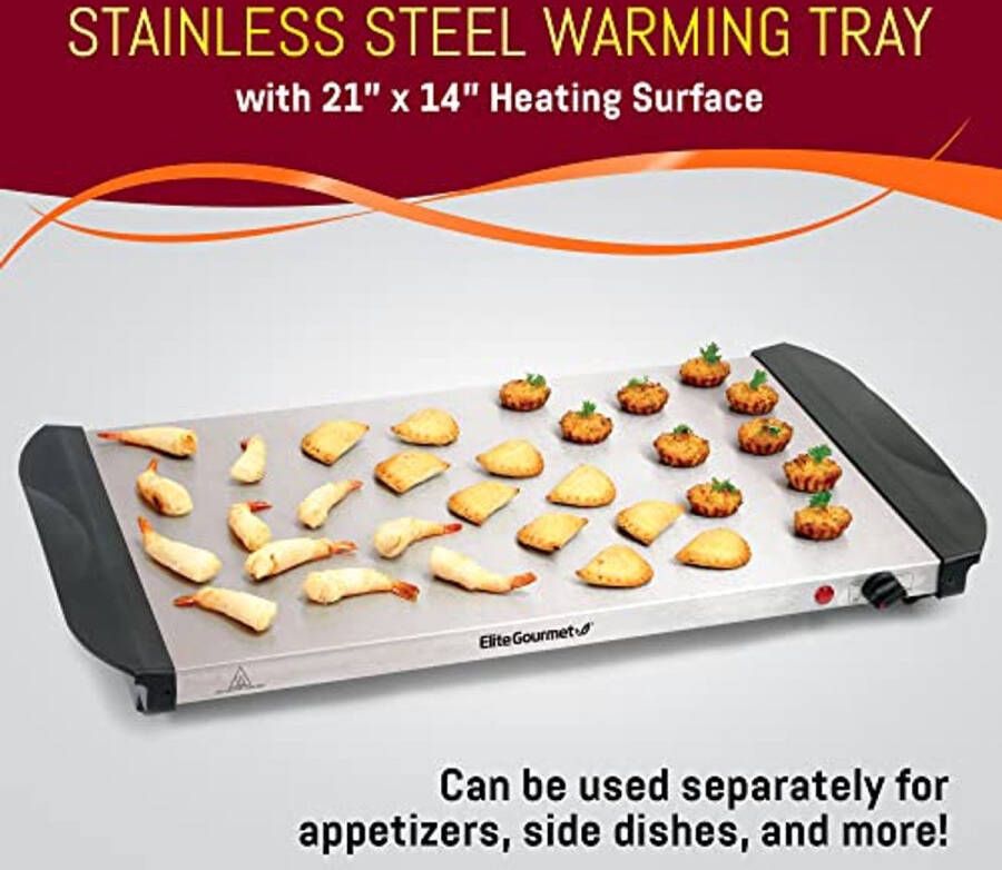 Buffetserver met Temperatuurregeling en Doorzichtige Deksel 7 5 Liter RVS