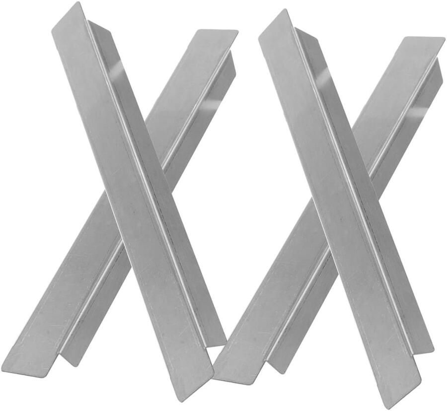 Buffettafel Scheidingsstaven Voedselpan Verdelers Horeca Organisatie Antislip Ontwerp 4 Stuks Zilver