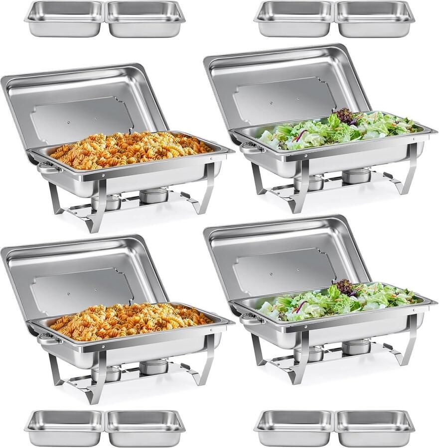 Buffetwarmer Opwarmapparaat met Kookplaatfunctie eten warmhouden