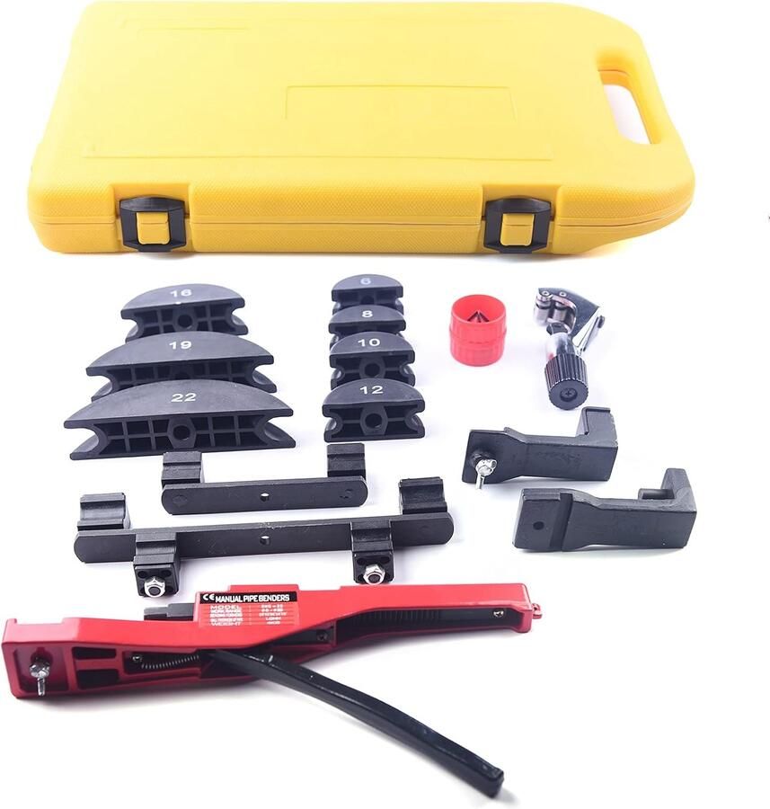 Buisbuigmachine set 6-22 mm (1 4'' -7 8'') buigtang handmatige buisbuiger met buissnijder ontbramer voor koper aluminium buis