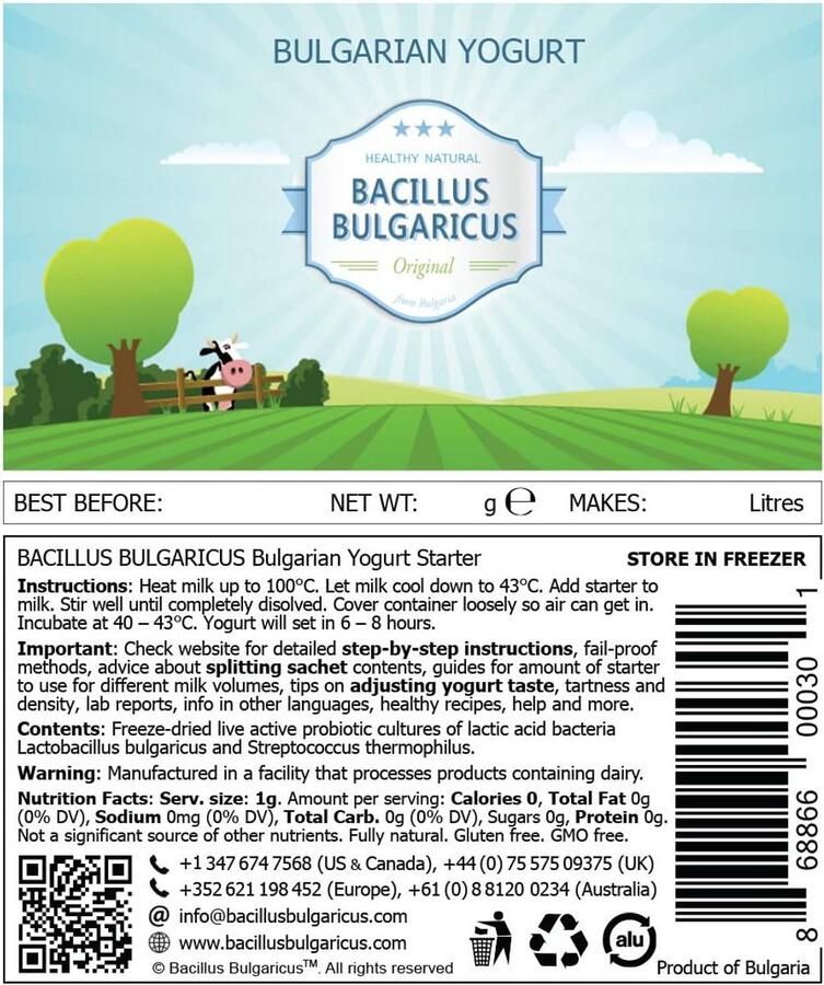 Bulgaars Yoghurtsstarter voor Romige en Gezonde Yoghurt