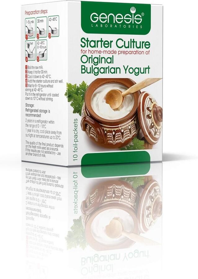 Bulgaarse Yoghurt Startercultuur voor Dikke Natuurlijke Yoghurt (50 Liter)