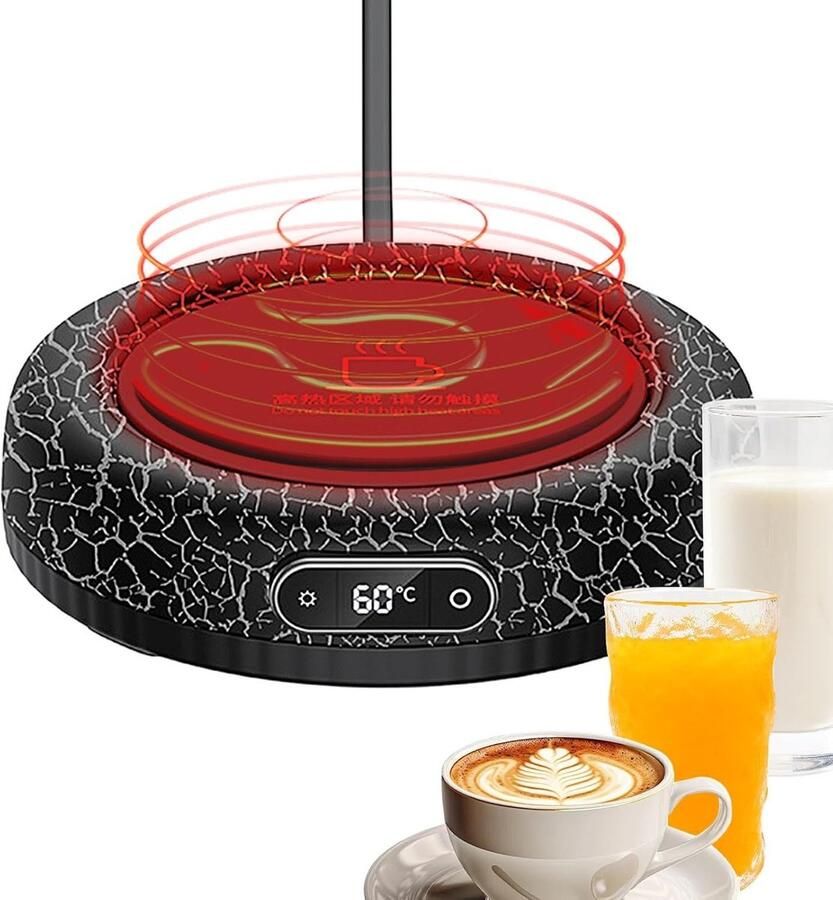 Verwarmer Voor Koffiekoppen 60W Kaars Beker Voedsel Verwarming Elektrisch Koffieverwarmer Voor Woonkamer Slaapkamer Kantoor Keuken Bar Tafel Bureau Dranken Zoals Thee Melk Warme Chocolade