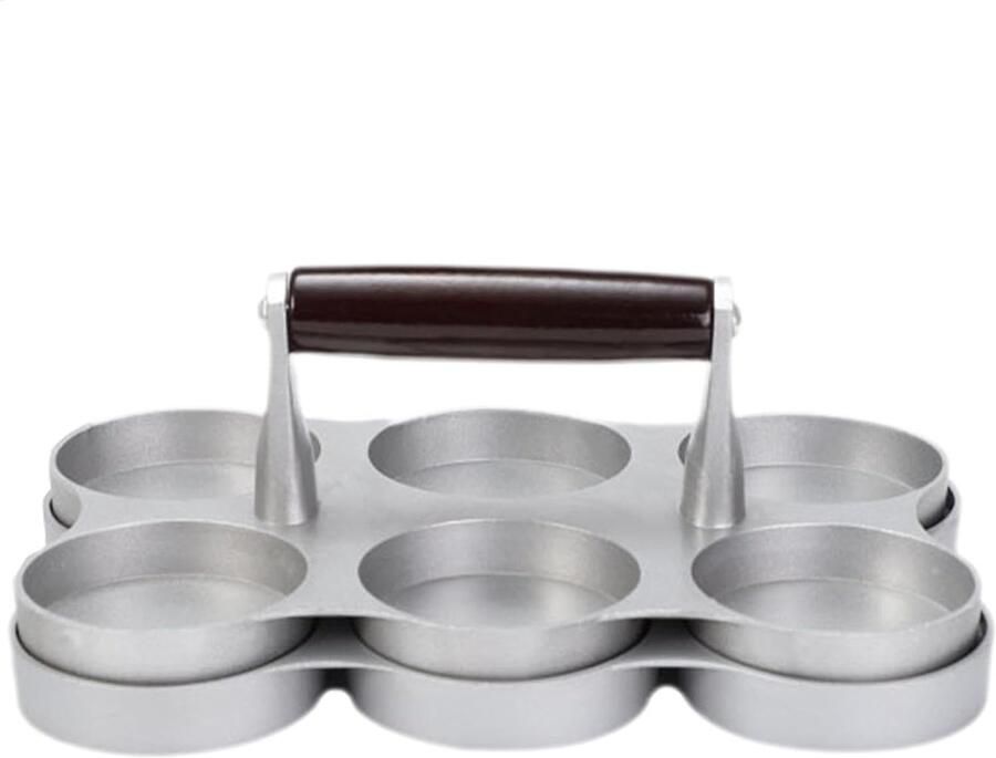Burger Patty Maker Vleesvormer Perfecte Burgers Maken Antiaanbaklaag 22.3 cm Zilver