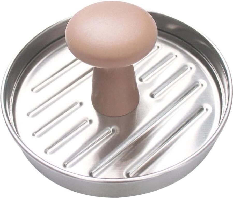 Burger Pers Patty Maker Burgers Maken Roestvrij Staal 13 cm Zilver