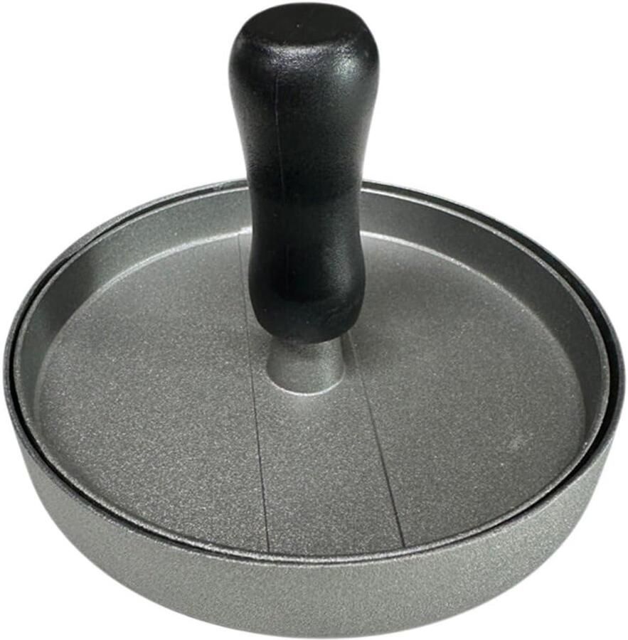 Burger Pers Patty Maker Vlees Vormen Antiaanbaklaag 115 x 15 mm Zilverkleurig