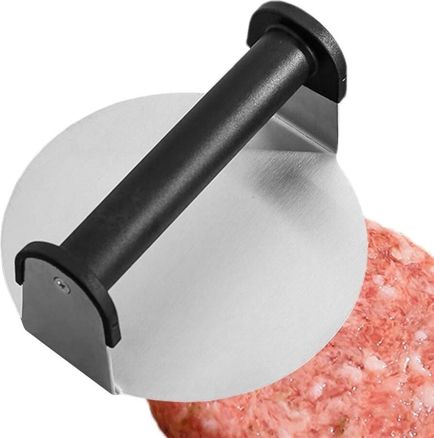 Smash Burger Press RVS Burger Press Ronde Burger Press Tool Handmatige Vleespers Comfortabel Handvat Kookgereedschap Multifunctionele Burger Tool Kaassmeltpers Koken Pers