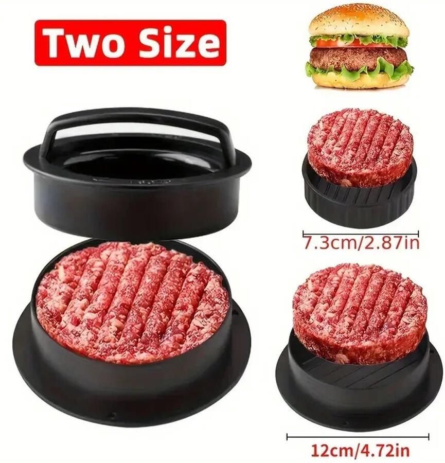 Burger Press Mold & Patty Press Maker -3 in 1 stuffed hamburger patty maker Perfect for Beef Chicken Patties-Kitchen Press Tool
