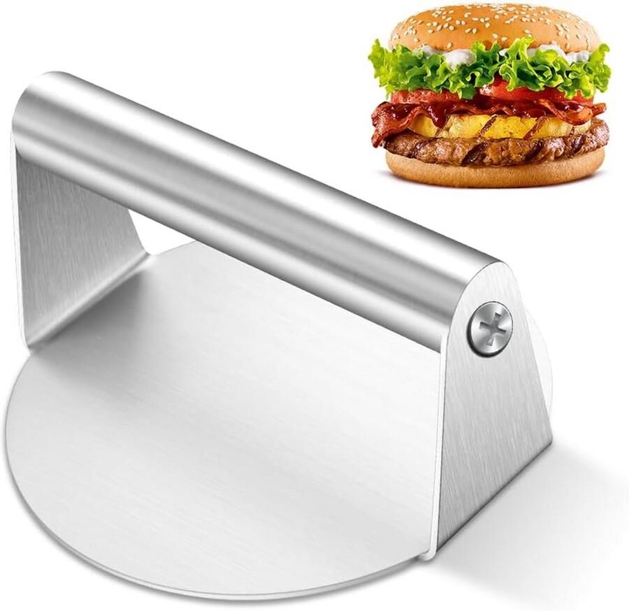 Burger Smasher Grill Press Gietijzeren Bakplaat hamburger pers