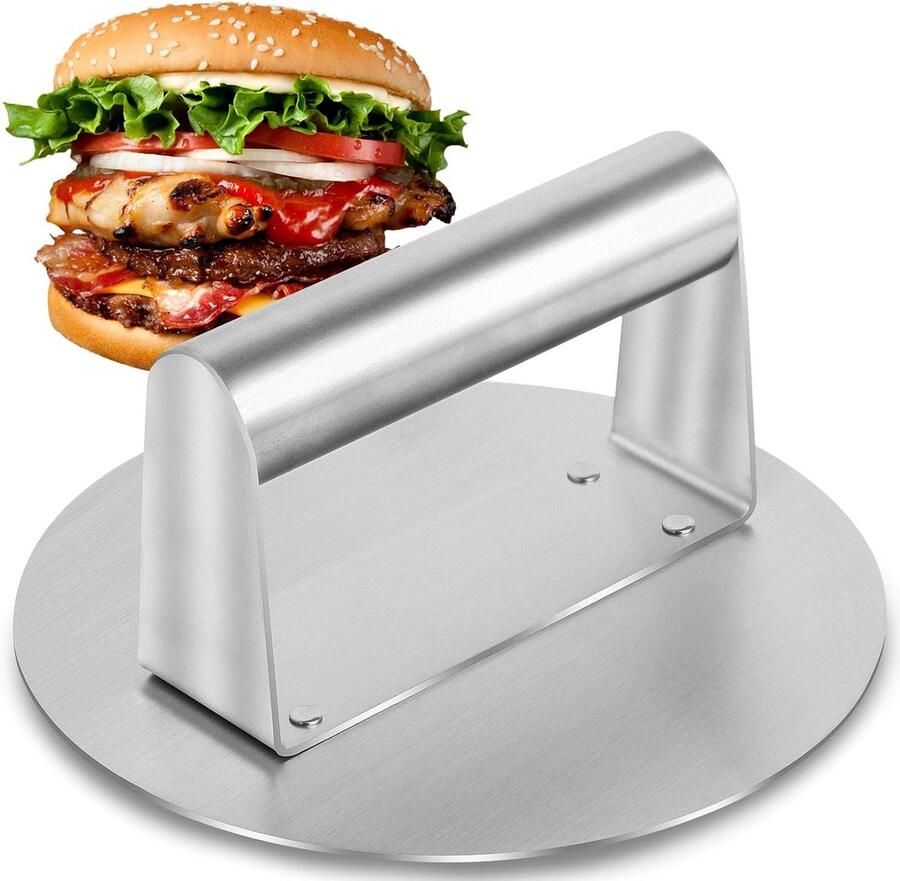 Burger Smasher Grill Press Gietijzeren Bakplaat Keukenaccessoire