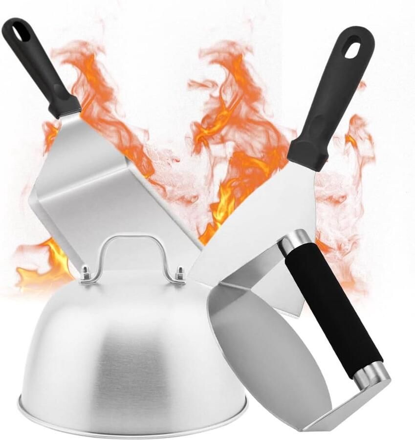 Burger Smasher Grill Press Gietijzeren Bakplaat kook tool