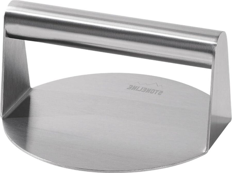 Burger Smasher Vleespers Grill Hamburgers Maken Roestvrij Staal 14 cm Zilverkleurig
