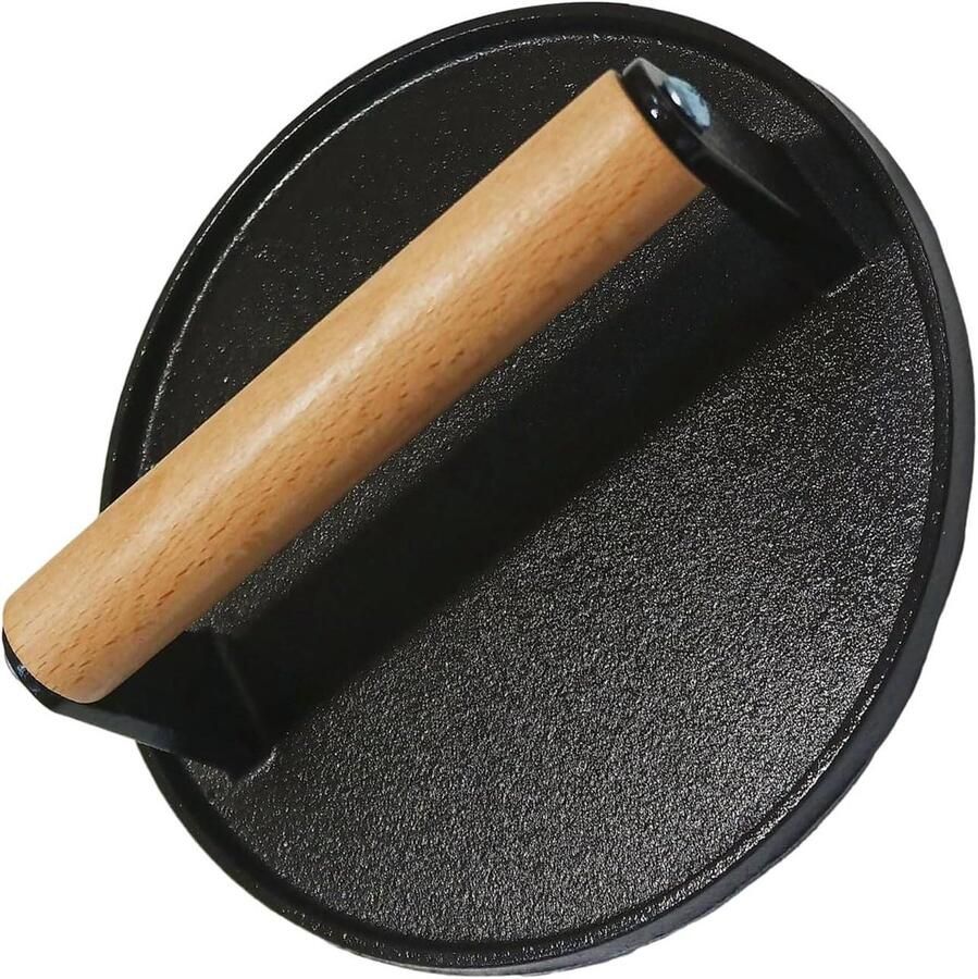 Burger Smashher Vleespers Hamburger Burgers Grillen Gelijkmatige Druk 18 x 18 x 7 cm Rond
