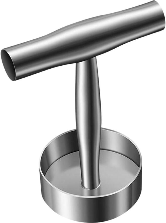 Burger Vorm Patty Maker Burgers Maken Roestvrij Staal 17.5 cm Zilverkleurig