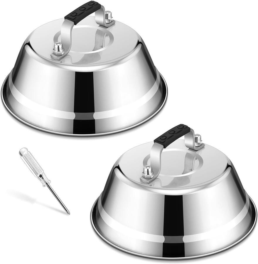 Burgerglocke Set Roestvrij Staal 16.8 x 6 cm