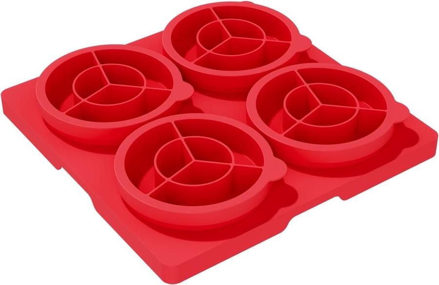 Burgerpers 4-in-1 Pattymaker Burgers Maken Met Bewaarbak 35 cm Grijs
