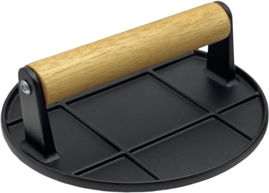 Burgerpers Grillpers Bakplaatpers Hamburgers Maken Hittebestendig Handvat 165 cm Zilver