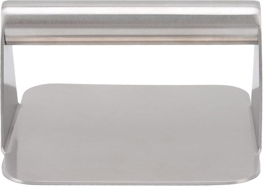 Burgerpers Hamburger Smasher Professioneel Grillen Gelijkmatige Warmte 14x14x7.5cm Zilver