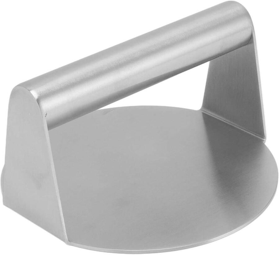 Burgerpers Hamburgerpers Vleespers Gelijkmatig Grillen Roestvrij Staal 15 x 15 x 8 cm Zilver