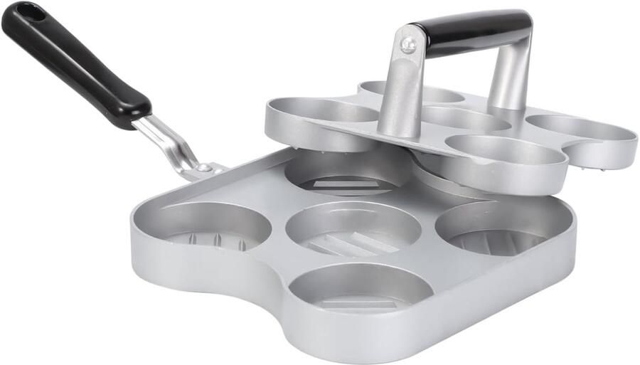 Burgerpers Patty Maker Burgers Maken Vijf Vormen 38 x 20 x 10 cm Zwart