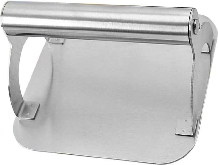 Burgerpers Patty Maker Vleespers Vorm Burgers Maken Antiaanbaklaag 14 x 14 cm Zilver
