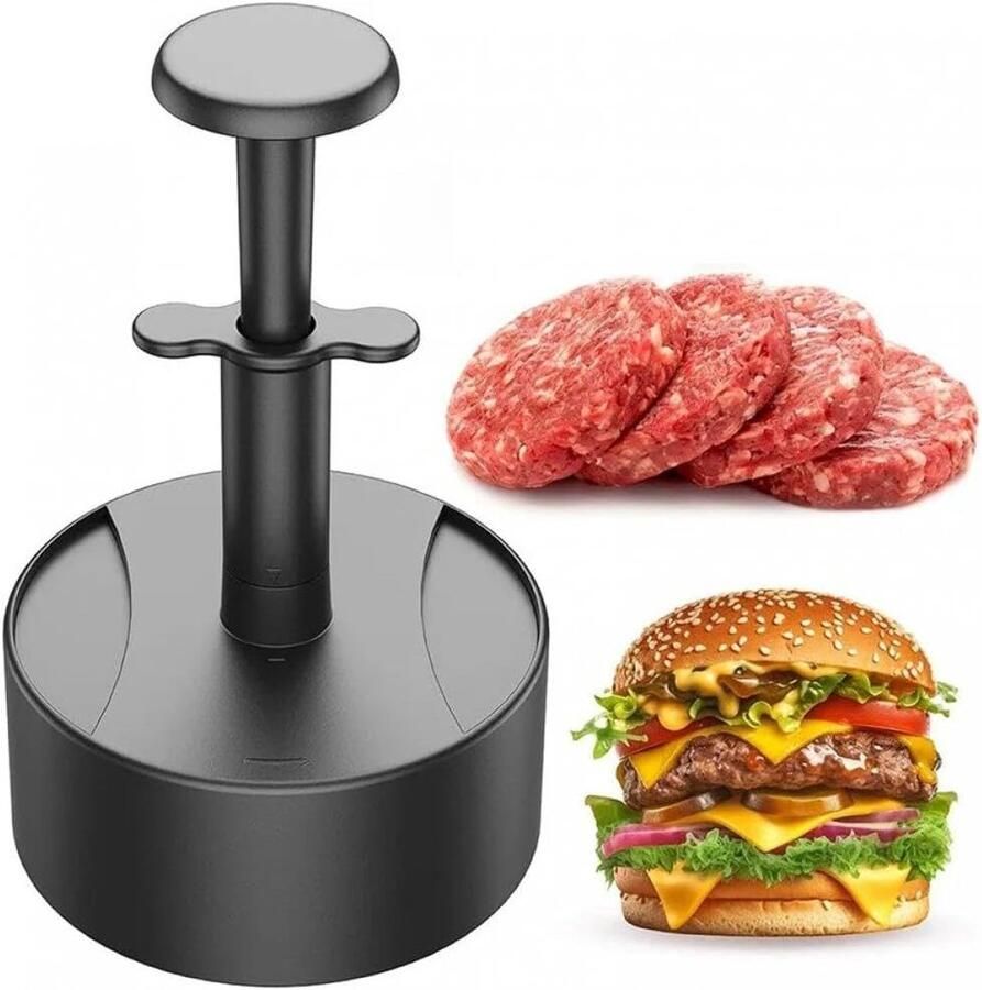 Burgerpers Patty Maker Vleesvormer Keuken Burgers Maken Non-stick Oppervlak 16.8 x 10.3cm Geel