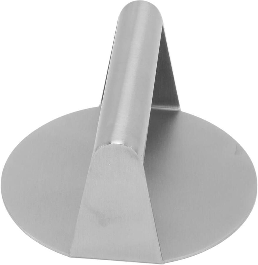 Burgerpers Roestvrijstaal Vleespers Grill Hamburgers Maken Voedselveilig Materiaal 15 x 15 x 8 cm Zilverkleurig