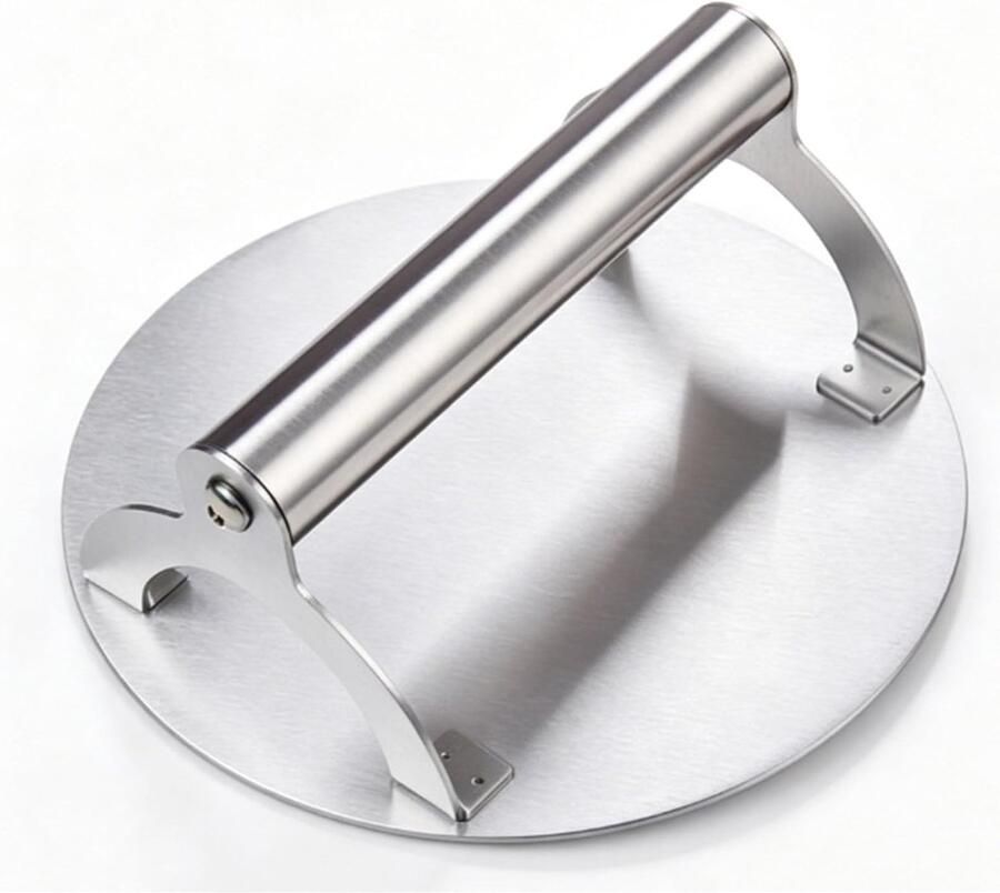 Burgerpers Rond Keuken Tool Thuis Koken Roestvrij Staal 167 cm Diameter Zilverkleurig