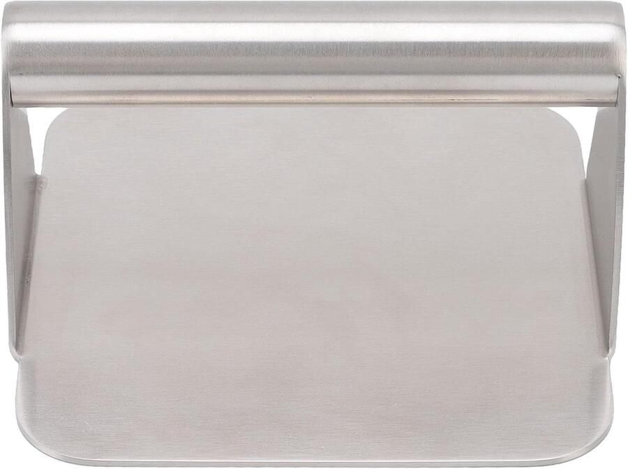 Burgerpers Vleespers Grill Gelijkmatig Koken Roestvrij Staal 14 cm Zilverkleurig