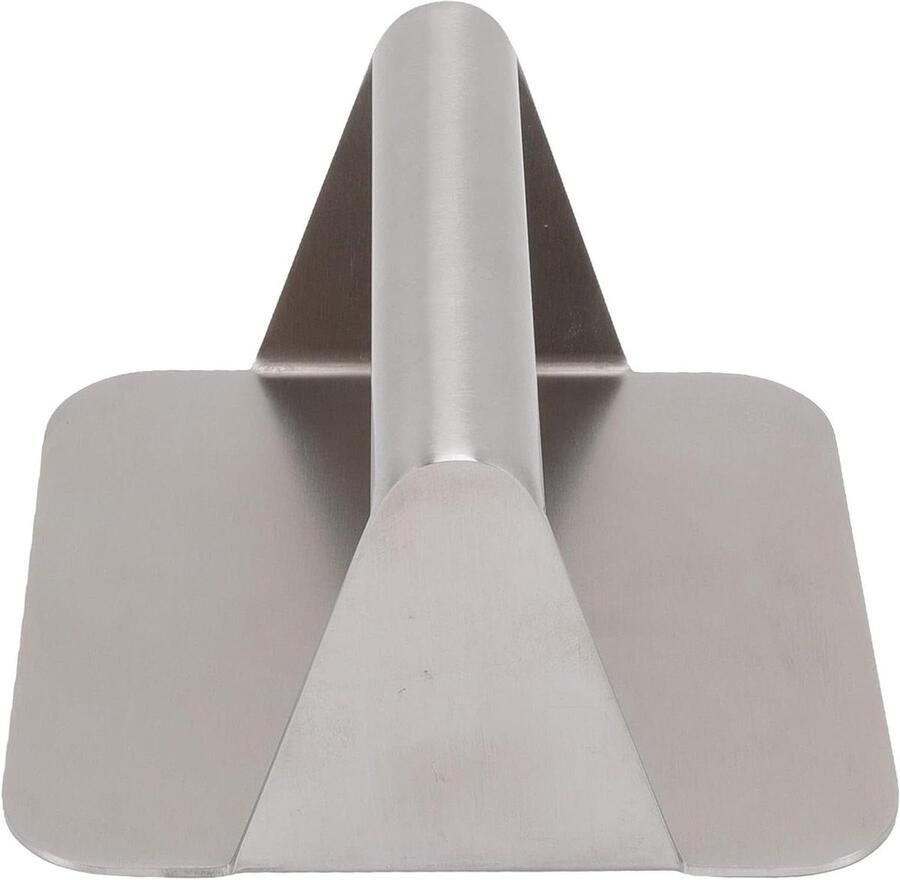 Burgerpers Roestvrijstaal Smasher Grillpers Vlees Grillen Non Stick Oppervlak 6 Inch Zilver